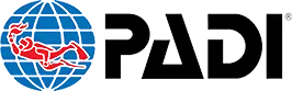 PADI Professional Association of Diving Instructors logo - Certified partner of Private Dive Cancún